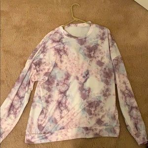 Marble Tie-dye Crewneck Sweatshirt
